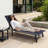 Outdoor Patio Aluminum Chaise Lounges With Adjustable Reclining Back (Set of 2)-1057247516