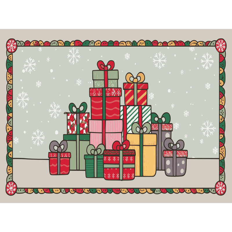 Tapis vacances de Noël The Holiday Aisle®, Rectangle 5 pi x 7 pi