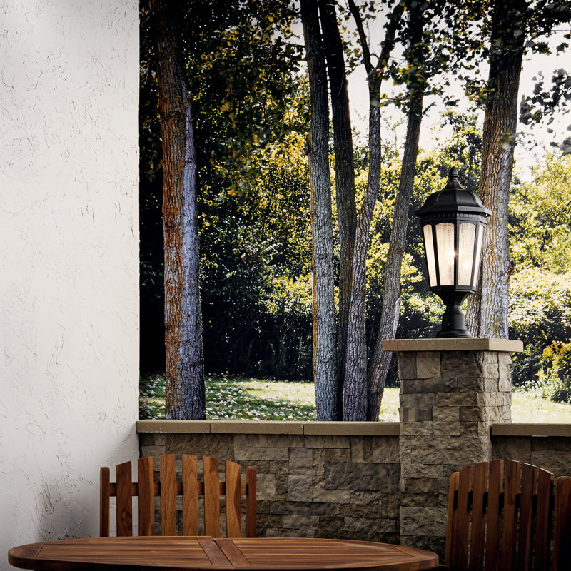 Flinders Seeded Post Lantern, Rubbed Bronze