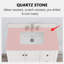 Plateau de meuble-lavabo simple 36 po avec lavabo en quartz 36 po