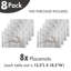 Ensemble de 8 tapis de Noël East Urban Home