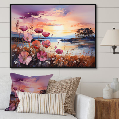 Wildflowers Sunset sur toile
