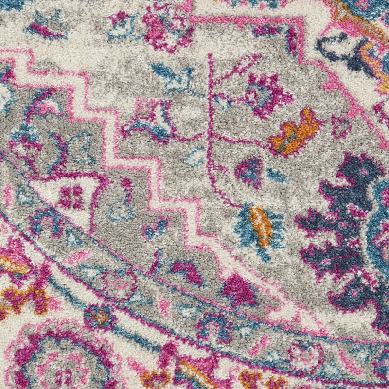 Tapis gris tissé à la machine