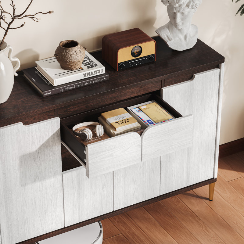 Sea 47.2" Mid-Century Sideboard with Metal Legs