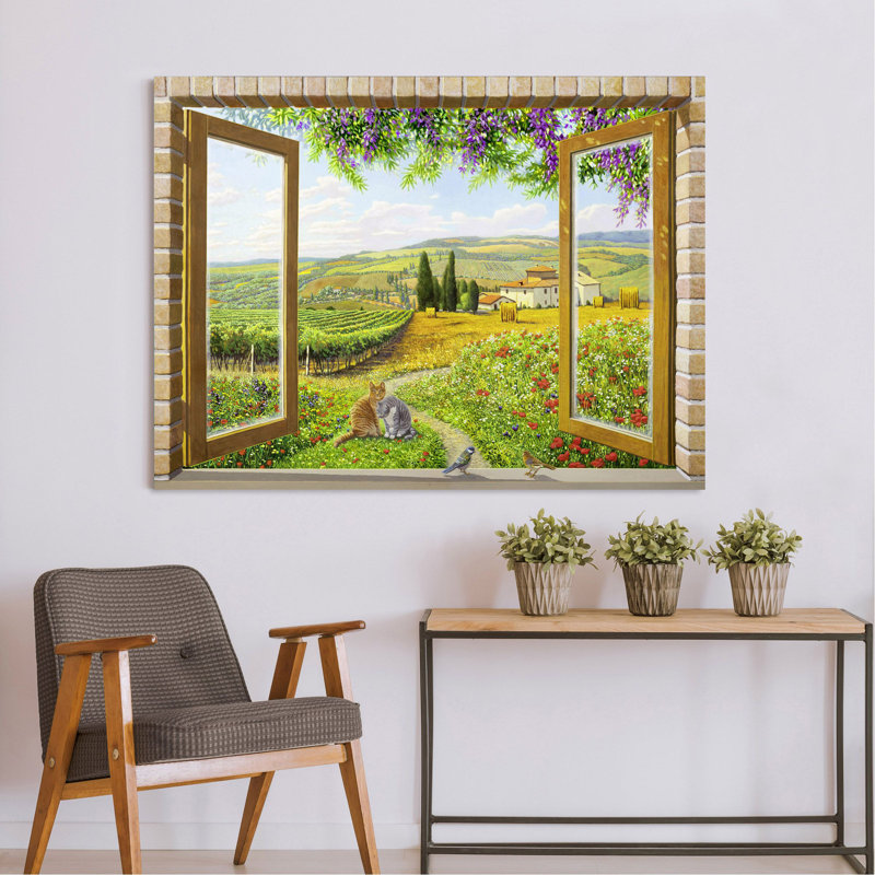 Window On The Countryside by Andrea Del Missier - Wrapped Canvas Print, 50cm H x 70cm W x 4cm D