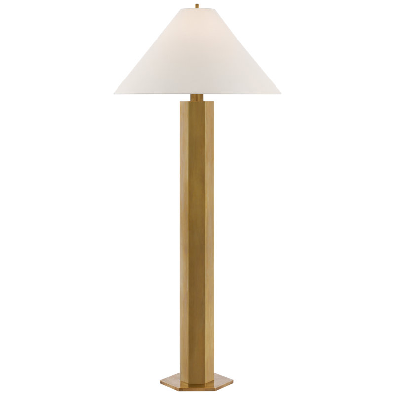 Olivier Floor Lamp, Antique Brass