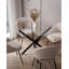Cihan Glass Top Metal Base Dining Table