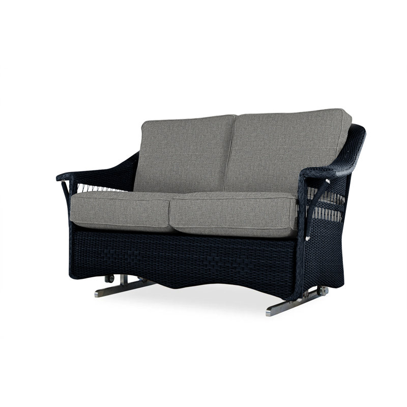 Nantucket Outdoor 2 - Seat Loveseat, Sailcloth Sailor, Ebony