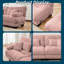 Canapé modulaire 4 places avec accoudoirs traversins, canapé en chenille-863776229