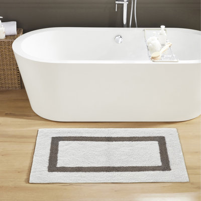 Tapis pour salle de bain réversible 100% coton Widman
