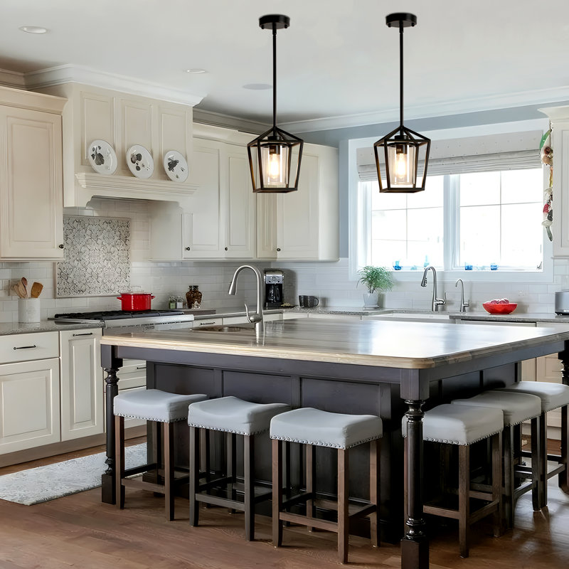 1-Light Dimmable Lantern Pendant Light