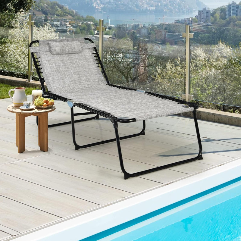Sulochna Folding Beach Chair, Gray