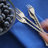Silver Tear Cocktail Fork