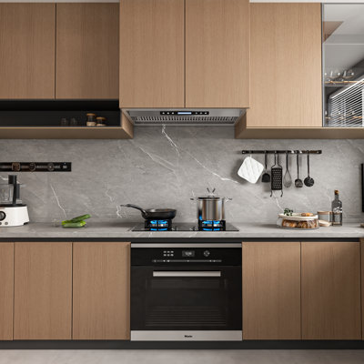 36 inch 900 CFM Convertible Insert Range Hood 4 Speed Quiet Stainless Steel Remote and Touch Panel Control with LED Lights
