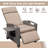 Outdoor Recliner Chair, Patio Recliner With Hand-Woven Wicker, Flip Table Push Back, Adjustable Angle, Thickness Cushions, Reclining Lounge Chair For Indoor And Outdoor-866914151