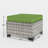 5-Piece Outdoor Swivel Glider Chair Set With Cushions, Ottomans And Side Table-615484134