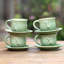 Tasse en céramique et soucoupe