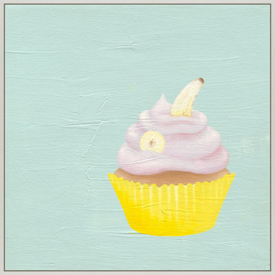 Banana Cupcake par Katy Montica - Art mural encadré