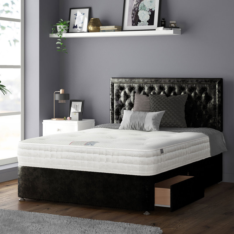 Scarborough Upholstered Headboard, Black, Single (3')