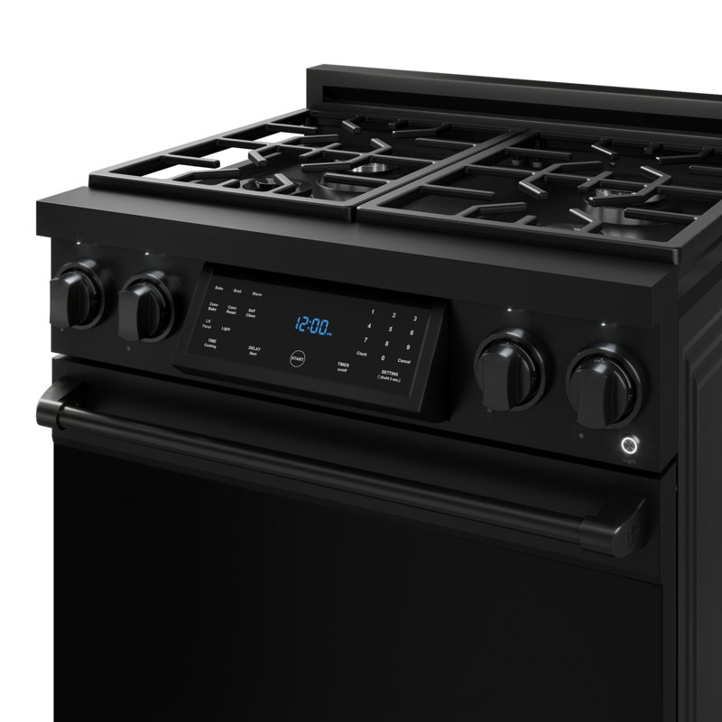 Gordon Ramsay by THOR Kitchen 30 Inch Professional Gas Range with Tilt Panel Touch Control , Matte Black