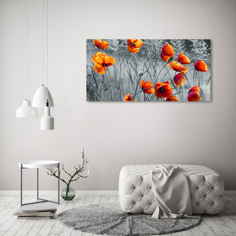 Field Poppies - Wrapped Canvas Print