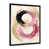Impression noire sur toile encadrée sélectionné