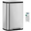 Kitchen Bin 50L, Recycling Bins for Kitchen, Stainless Steel Pedal Bin with Soft-Close Lid, Rubbish Bins with Handle, Removable Inner Bucket, 15 Bin Bags 