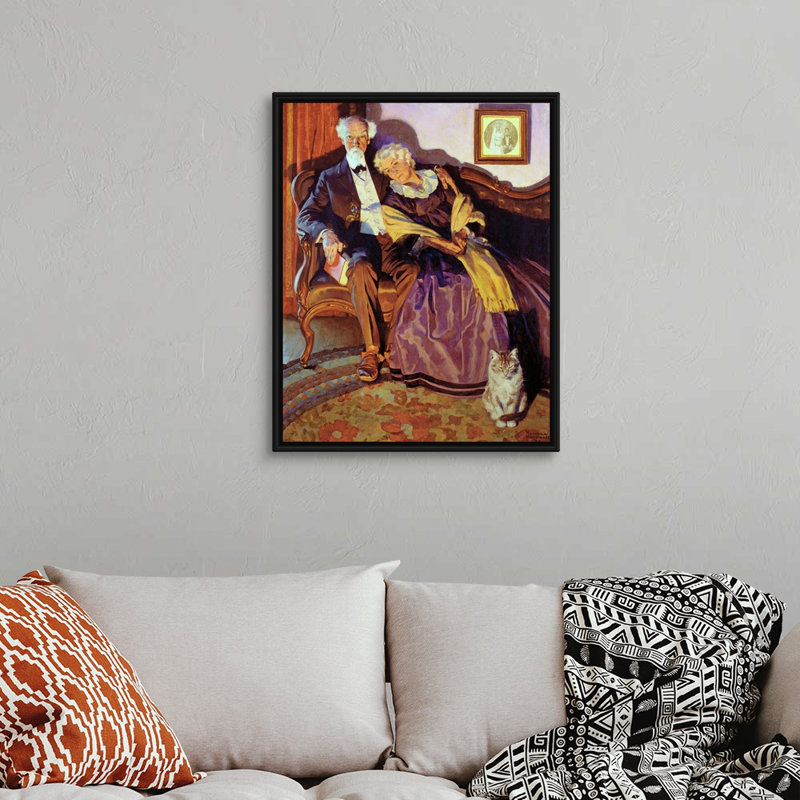 «When Winter Comes», art mural sur toile, H 32 po x l 26 po x P 1,75 po, Cadre flottant noir
