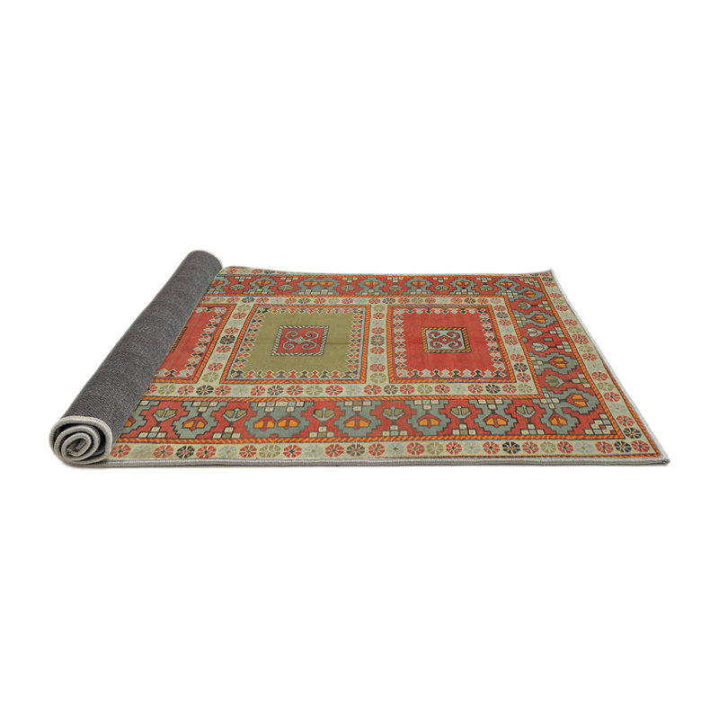 Tapis brun Southwestern, Rond 5 pi