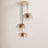Samar 3 Light Glass Steel Pendant