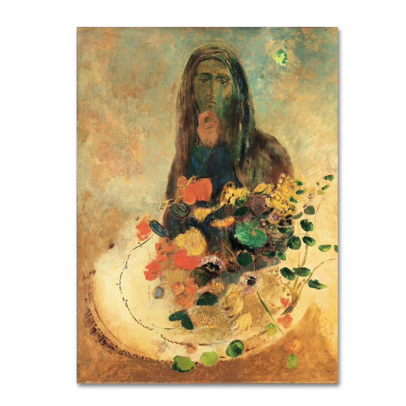 « mystère », reproduction sur toile tendue, H 19 po x l 14 po