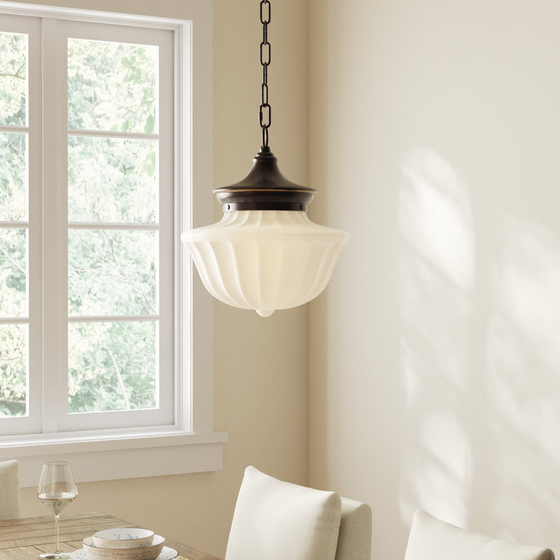 Maisie 1 - Light Single Pendant, Old Bronze, 72.5" H x 15" W