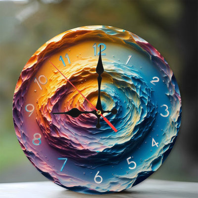 Horloge murale abstraite