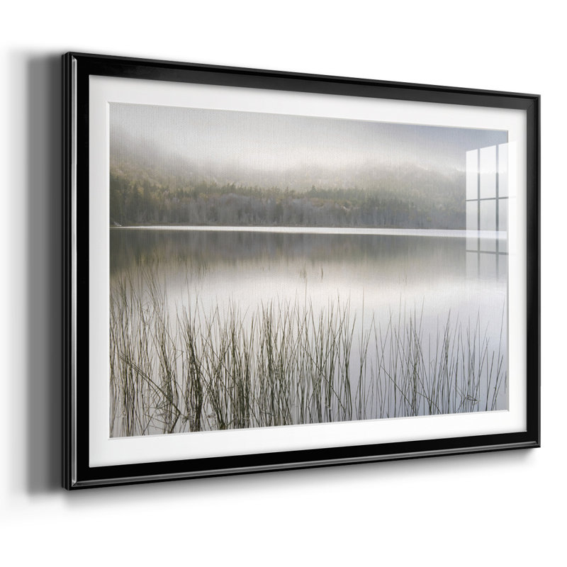 «Lake Fog», impression sur papier, Noir, H 30 po x l 44 po x P 1,5 po