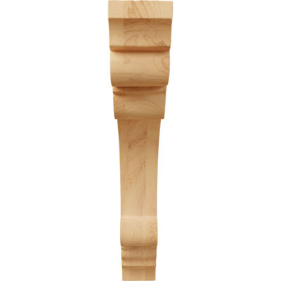 1 1/2"W x 7 1/2"D x 9"H Small Ellis Wood Corbel, Red Oak