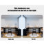 Bureau noir en bois massif en forme de L-1240534243