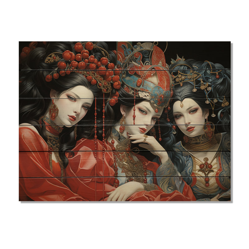 Art japonais du Japon, théâtre III sur impression sur bois, H 24 po x l 32 po x P 0,78 po