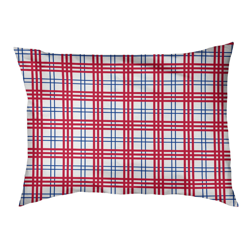 Coussin d’intérieur de luxe Baltimore football, Grand (l 40 po x P 30 po x P 5 po), Blue/Red/White