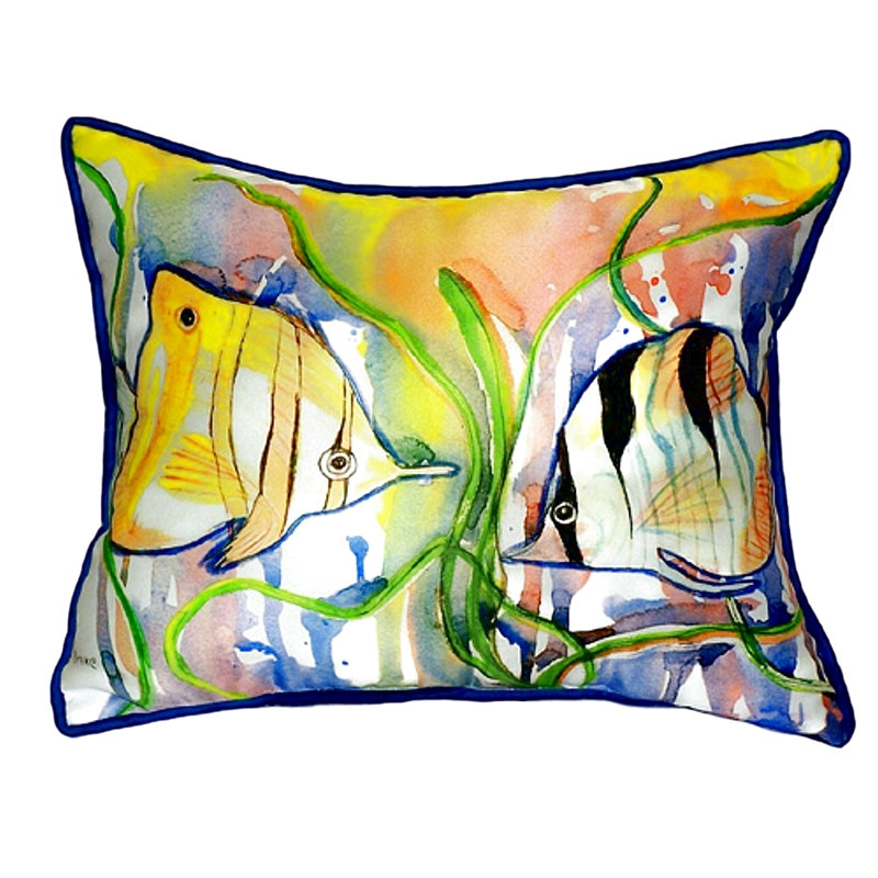 Coussin décoratif d'extérieur Angel Fish, Petit