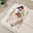 Oversized Cloud Plush Corduroy Chaise with 2 Footstools Fluffy Sleeper Loveseat for Living Room-106721577