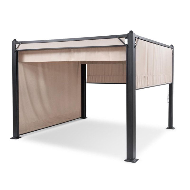 Pantheon Cortina 3m x 3m Aluminium Pateo Gazebo, Beige
