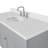 Abell 55'' Single Bathroom Vanity with White Quartz Top-60199479