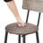Bar Table Set With 2 Bar Stools PU Soft Seat With Backrest, Grey, 43.31'' L X 15.75'' W X 35.43'' H.-570592544-570592545