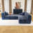 Modern Large L-Shape Modular Sectional Sofa-1381764217
