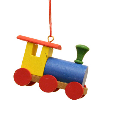 1.25'' Handmade Wood Hanging Figurine Ornament