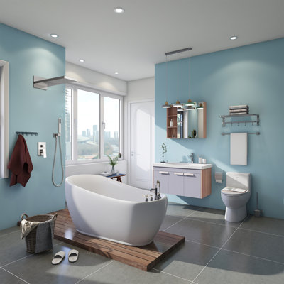 Système de douche complet avec valve brute
