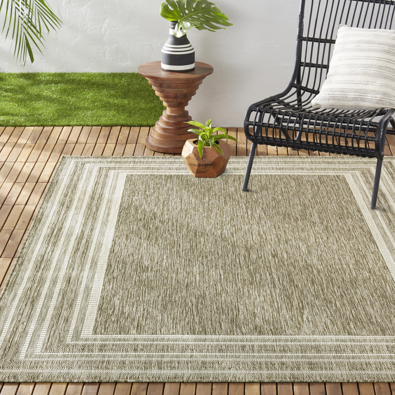 Tapis taupe / ivoire Nicole Miller, Rectangle 5 pi 2 po x 7 pi 2 po
