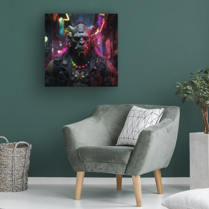 Œuvre bolognaise, Rouleau R3darch0n, Cyberpunk, H 14 po x l 14 po
