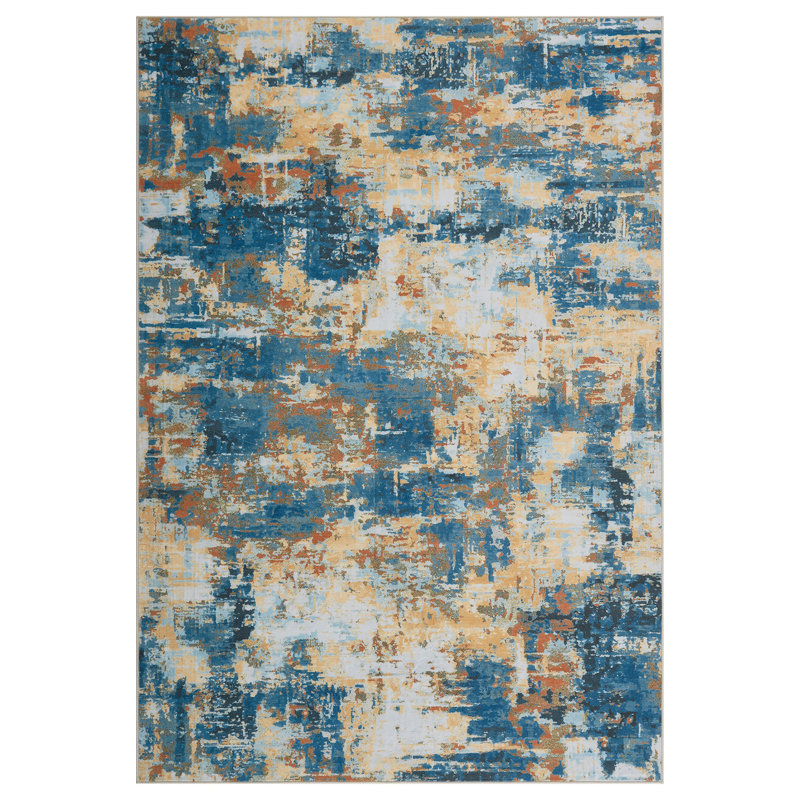 Rugs for Living Room Washable Rugs for Living Room Non Slip Bedroom Rug Non-Shedding Floor Carpet for Farmhouse Home Office
