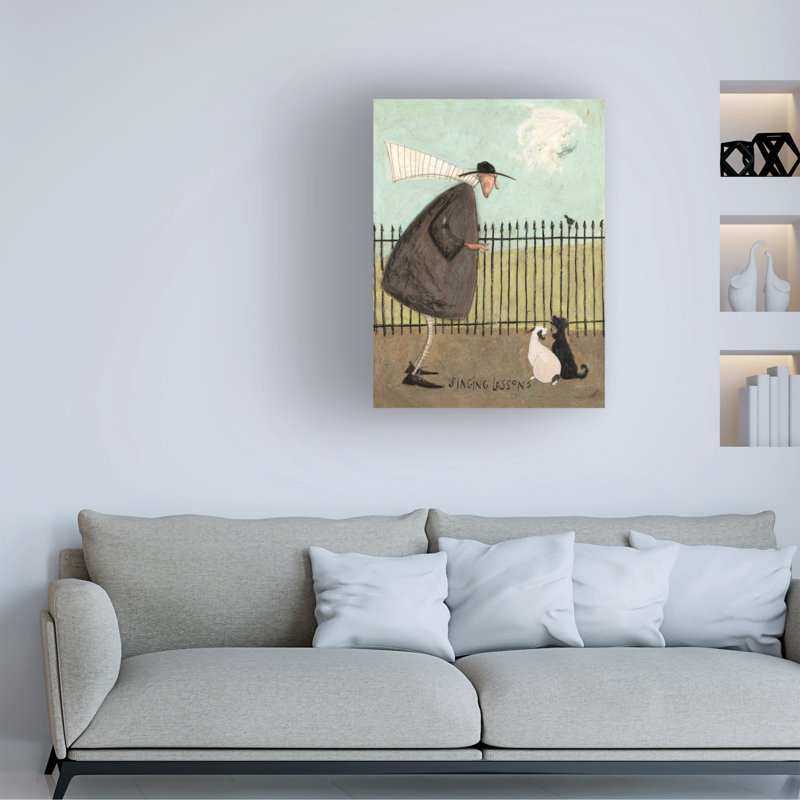 Art mural sur toile tendue - Sam Toft «Singing Lessons», art mural pour le salon, la chambre à coucher ou le bureau - 14 x 19